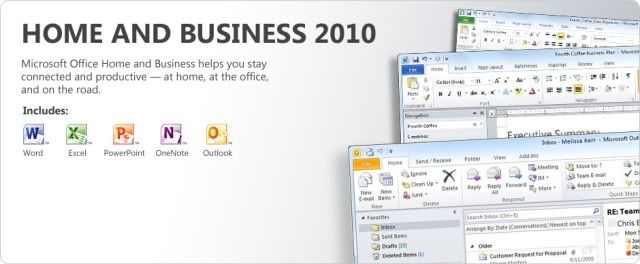 ms office home and business 2010 features