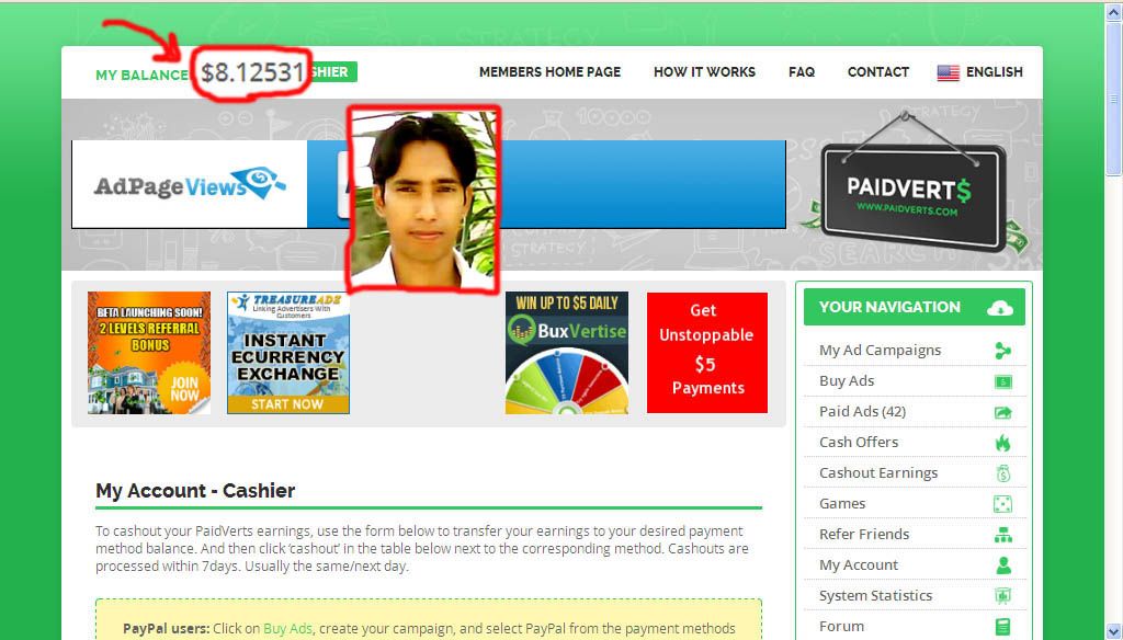 PaidVerts Earn 7