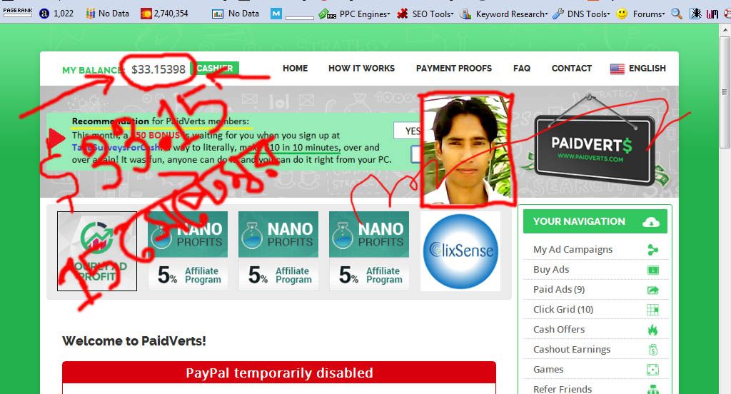 PaidVerts Earn 3