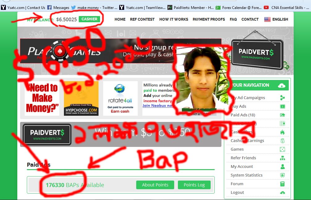 PaidVerts Earn 70