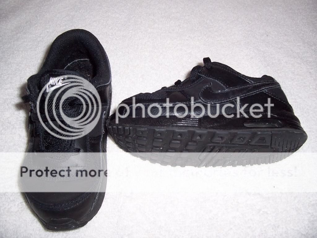 Black Toddler Nike Air Max Sneaker Tennis Athletic Shoe Size 10c 